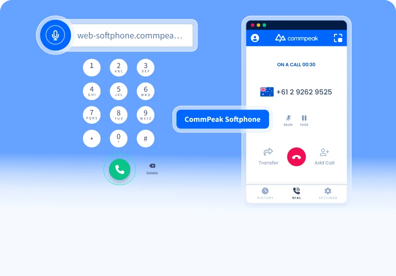 Built-in Softphone