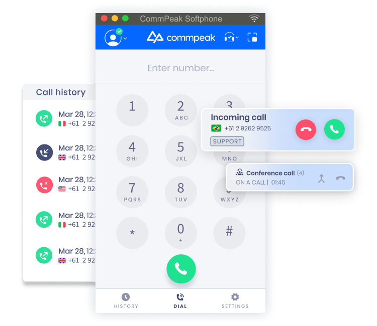 CommPeak Softphone pricing and downloads