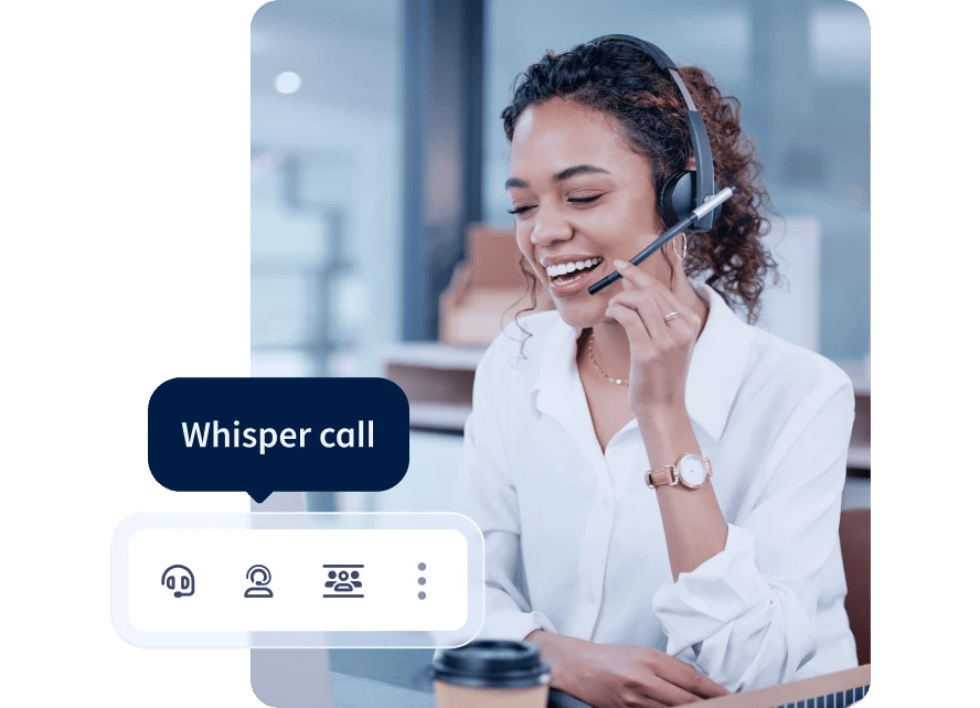 Live Call Coaching with Listen, Whisper & Barge