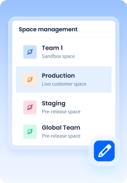 Space, Teams and User Management