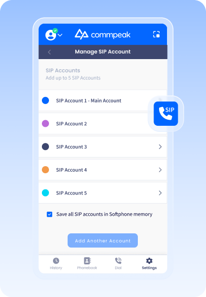 Multiple SIP Accounts