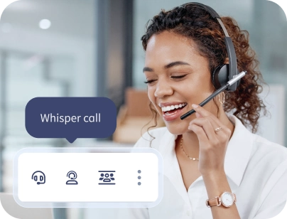 Coach Agents on Live Calls with Whisper, Barge, Listen